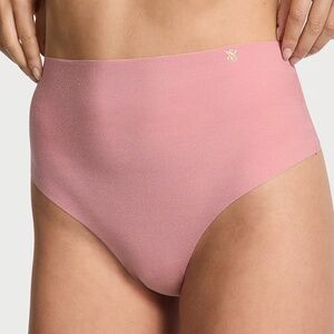 Victoria's Secret No-Show High-Waist Thong Panty Lilac Pink Large NEW